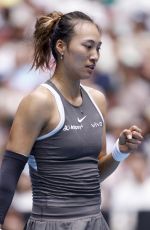 ZHENG QINWEN at Australian Open - Day 4 in Melbourne 01/15/2025