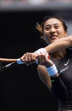 ZHENG QINWEN at Australian Open - Day 4 in Melbourne 01/15/2025