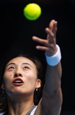 ZHENG QINWEN at Australian Open - Day 4 in Melbourne 01/15/2025
