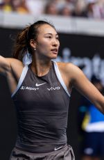 ZHENG QINWEN at Australian Open - Day 4 in Melbourne 01/15/2025
