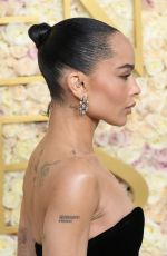 ZOE KRAVITZ at 82nd Annual Golden Globes Awards in Beverly Hills 01/05/2025