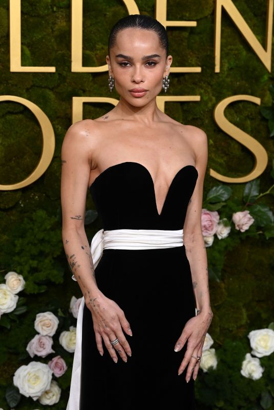 ZOE KRAVITZ at 82nd Annual Golden Globes Awards in Beverly Hills 01/05/2025