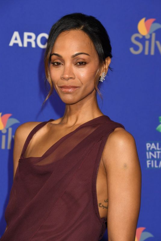 ZOE SALDANA at 36th Annual Palm Springs International Film Festival Awards 01/03/2025