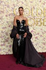 ZOE SALDANA at 82nd Annual Golden Globes Awards in Beverly Hills 01/05/2025