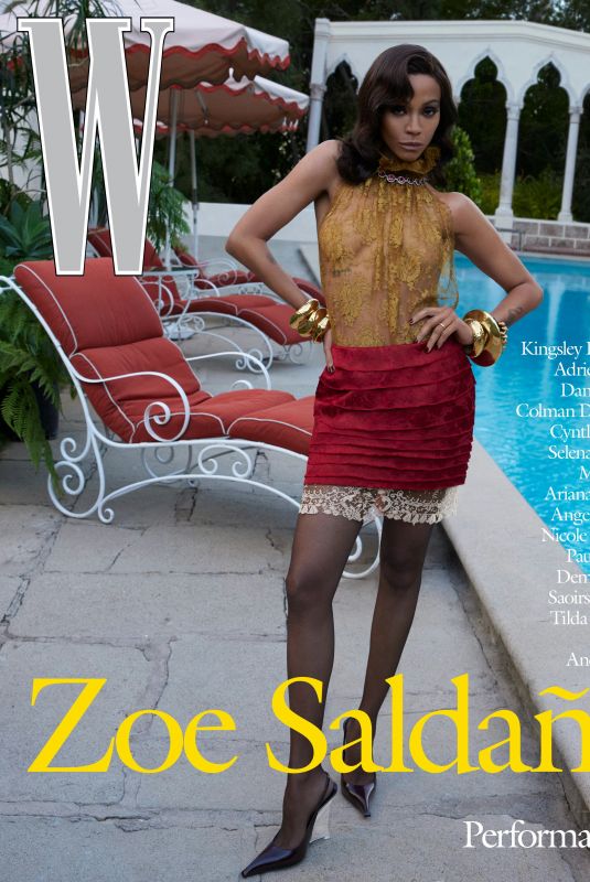 ZOE SALDANA for W Magazine Best Performances, January 2025