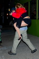 ADDISON RAE Arrives at Danielle Haim
