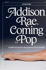 ADDISON RAE in Rolling Stone, February 2025