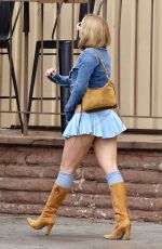 ADDISON RAE Out in a Stylish Denim Look in Los Angeles 02/06/2025