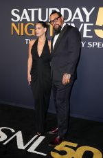 ADRIA ARJONA and Jason Momoa at SNL50: The Anniversary Special in New York City 02/16/2025