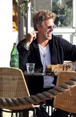 ALESSANDRA AMBROSIO and Buck Palmershares at Great Whites in Venice 02/20/2025
