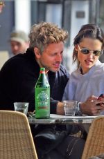 ALESSANDRA AMBROSIO and Buck Palmershares at Great Whites in Venice 02/20/2025