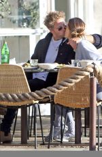 ALESSANDRA AMBROSIO and Buck Palmershares at Great Whites in Venice 02/20/2025