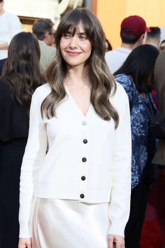 ALISON BRIE at Anthony and Joe Russo’s Handprint and Footprint Ceremony at TCL Chinese Theater in Hollywood 02/21/2025