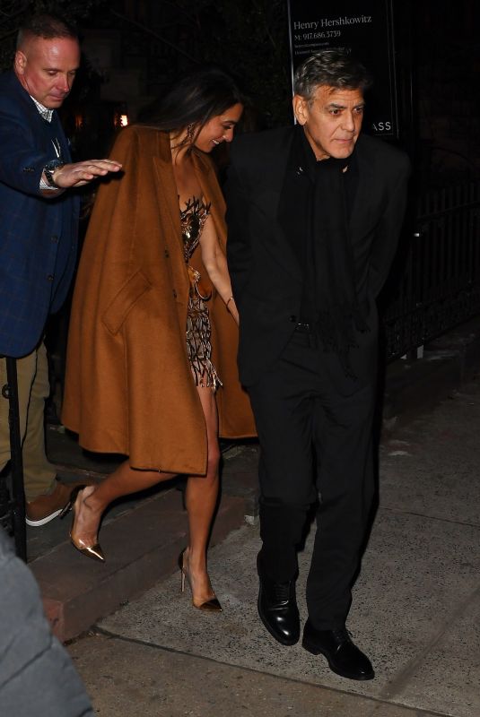 AMAL and George CLOONEY Out for Dinner Date at Waverly Inn in New York City 02/01/2025