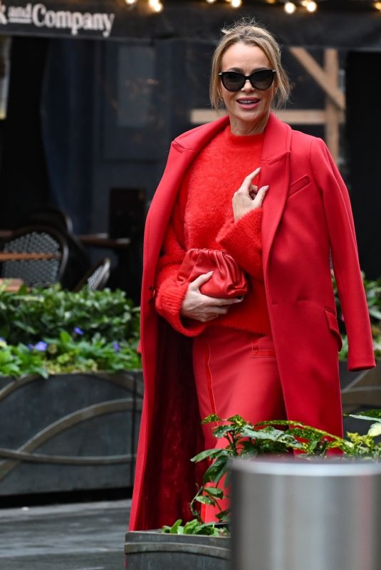 AMANDA HOLDEN Arrives at Global Radio in London 02/02/2025
