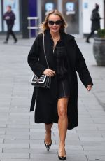 AMANDA HOLDEN  Leaves Heart Radio Studios in London 02/10/2025