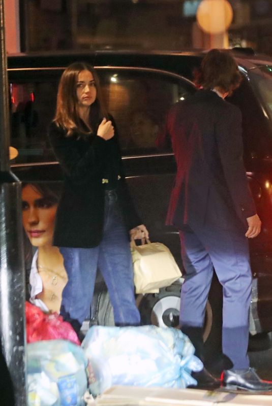 ANA DE ARMAS Out for Dinner with Tom Cruise in London 02/13/2025