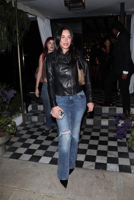 ANASTASIA KARANIKOLAOU Night Out at The Bird Streets Club in West Hollywood 02/02/2025