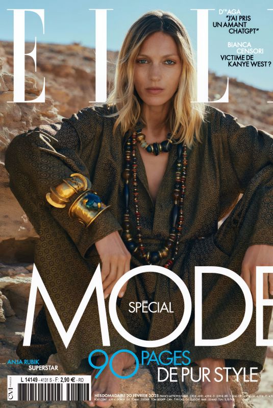 ANJA RUBIK for Elle France, February 2025