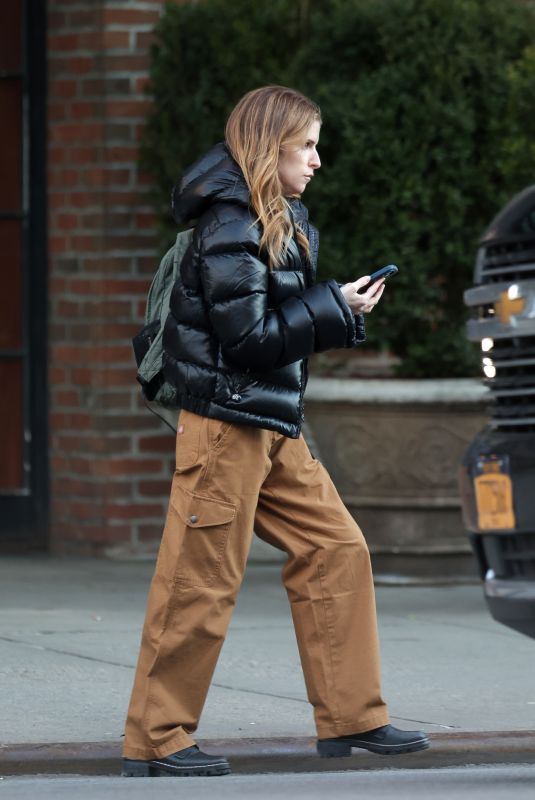 ANNA KENDRICK Leaves Her Hotel in New York City 02/04/2025