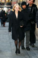 ANNASOPHIA ROBB Arrives at Today Show in New York City 02/21/2025