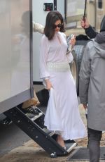 ANNE HATHAWAY Arrives on the Set of The Verity in Queens, New York 02/27/2025