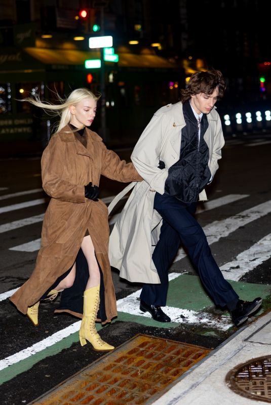 ANYA TAYLOR-JOY and Malcolm Mcrae Arrives at Danielle Haim