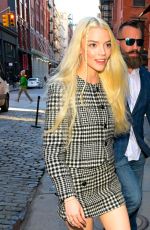 ANYA TAYLOR-JOY Heading to Taping of Today Show in New York 02/04/2025