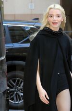 ANYA TAYLOR-JOY Out Doing Press in SoHo in New York City 02/04/2025