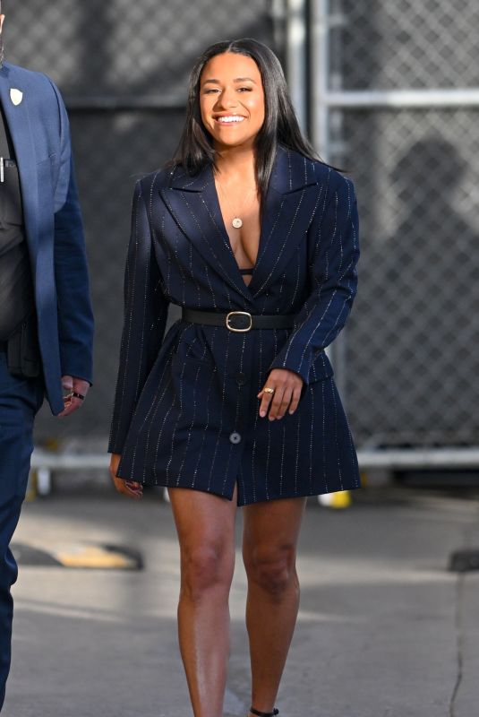 ARIANA DEBOSE Arrives at Jimmy Kimmel Live! in Hollywood 02/03/2025