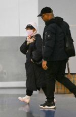ARIANA GRANDE Arrives at JFK Airport 02/16/2025