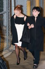 ARIANA GRANDE Leaves Jimmy Kimmel Live! 02/05/2025