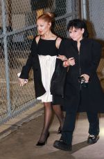 ARIANA GRANDE Leaves Jimmy Kimmel Live! 02/05/2025