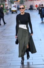ASHLEY ROBERTS Arrives at Heart Radio Studio 02/05/2025