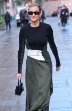 ASHLEY ROBERTS Arrives at Heart Radio Studio 02/05/2025