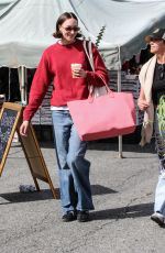 AVA MICHELLE Out Shopping at Studio City Farmer