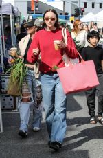 AVA MICHELLE Out Shopping at Studio City Farmer