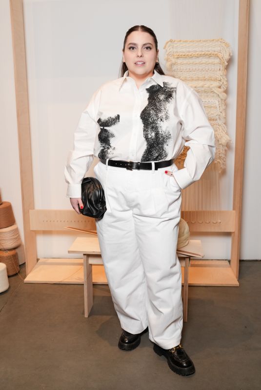 BEANIE FELDSTEIN at Lafayette 148 Fall 2025 Presentation at New York Fashion Week 02/07/2025