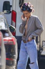 BELLA HADID on the Set of a Photoshoot in Beverly Hills 02/22/2025