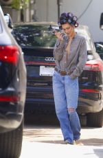 BELLA HADID on the Set of a Photoshoot in Beverly Hills 02/22/2025