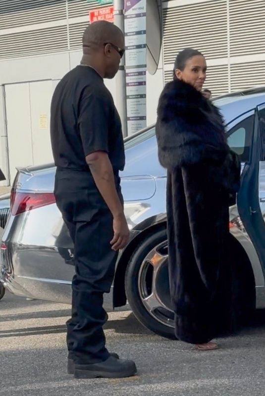 BIANCA CENSORI and Kanye West Leaves 67th Annual Grammy Awards in Los Angeles 02/02/2025