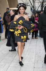 BRONWYN NEWPORT Arrives at Carolina Herrera Fashion Show in New York 02/10/2025