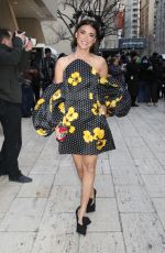 BRONWYN NEWPORT Arrives at Carolina Herrera Fashion Show in New York 02/10/2025