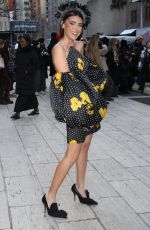 BRONWYN NEWPORT Arrives at Carolina Herrera Fashion Show in New York 02/10/2025