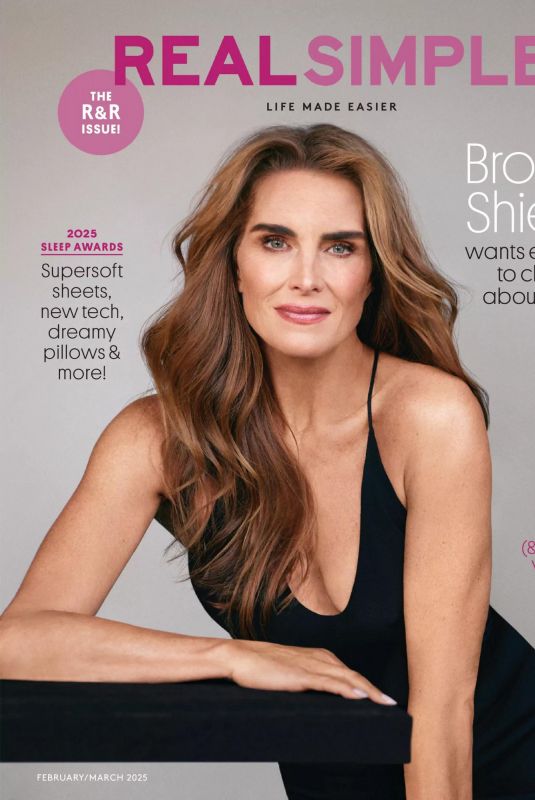 BROOKE SHIELDS in Real Simple Magazine, February/March 2025