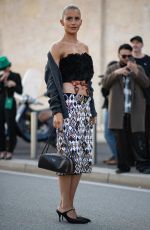 CAROLINE DAUR Arrives at Prada Women