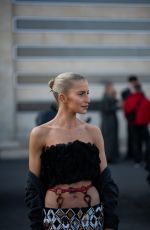 CAROLINE DAUR Arrives at Prada Women