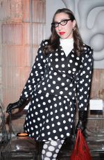 CAROLINE VAZZANA Arrives at Sergio Hudson Fall Winter 2025 Show at New York Fashion Week 02/07/2025