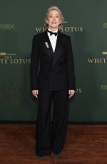 CARRIE COON at The White Lotus Season 3 Premiere in Los Angeles 02/10/2025