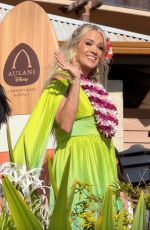 CARRIE UNDERWOOD as an American Idol Judge Filming at Aulani Resort and Spa in Hawaii 02/12/2025